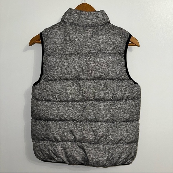 NWOT GAP Boys Marl Heather Gray Black Warmest PuffeR vest size Large - Picture 2 of 7